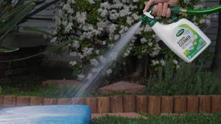 How to Use Scotts® Outdoor Cleaner Plus OxiClean™ Hose End ReadytoSpray [upl. by Maureene556]