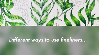 Different ways to use fineliners  ARTEZA fineliners amp coloring book [upl. by Favian]