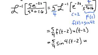 Inverse Laplace Transforms  Step Functions [upl. by Nuris]