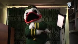 The Oregon Duck debuts on Mascot Challenge [upl. by Ellennoj]