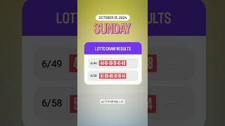 649 658 Live Draw Lotto Result  October 13 2024 Sunday 9 PM [upl. by Tterraj]