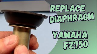 Replacing the diaphragm Yamaha FZ750 stepbystep guide by Carb King [upl. by Gleda]