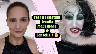 Transformation Cruella Maquillage amp Conseils  42 [upl. by Attennek]