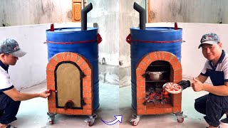 Extremely efficient homemade multifunction oven that is cheap and beautiful [upl. by Ahsats]