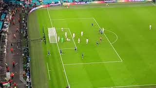 LEONARDO BONUCCIS EQUALISER FOR ITALY VS ENGLAND  EURO 2020 FINAL LIVE AT WEMBLEY STADIUM LONDON [upl. by Neeleuqcaj]