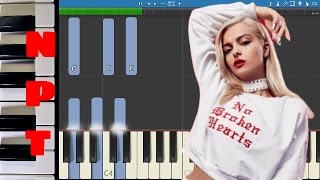 Bebe Rexha ft Nicki Minaj  No Broken Hearts  Piano Tutorial  How to play No Broken Hearts [upl. by Lavicrep851]