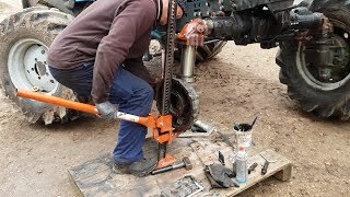 Belarus MTZ82 restoration project Part 22  Front Axle Repair [upl. by Analad841]