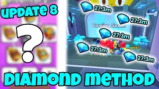 NEW OVERPOWERED F2P DIAMOND METHOD UPDATE 8 pet simulator 99 [upl. by Wallinga]