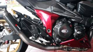 SCORPION GP RP1 FULLSYSTEM EXHAUST KAWASAKI Z800 BY ONE3MOTOSHOP [upl. by Mahoney815]