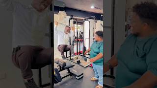 Biggie Gym 🤣 moment ytshorts funnyvideos gymfunnyvideos gym [upl. by Mackler]