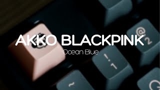 Akko 3098 ASA Black amp Pink Unbox  Ocean Blue Switches  Typing Sounds [upl. by Ebbie]