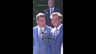 ‘Ahole’ Groom’s fury at horny best man caught on live microphone [upl. by Sevik]