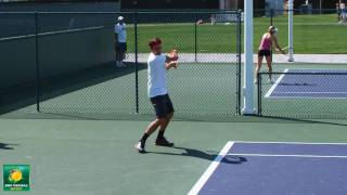 Roger Federer groundstrokes from the side  Indian Wells Pt 28 [upl. by Bilek]