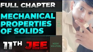 Mechanical properties of Solids class 11CBSE JEE NEET  One Shot  Chapter9 By MANDEEP SIR [upl. by Avla]