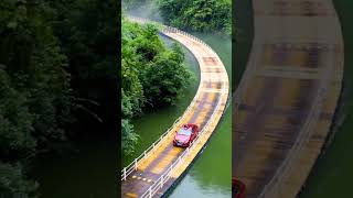 Shiziguan Floating Bridge in Hubei bridge travel china amazing [upl. by Tocci]