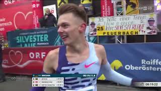 Silvesterlauf Peuerbach 2023  ORF Oberösterreich Heute 31122023 [upl. by Esinek]