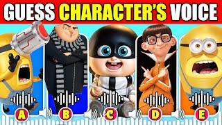 IMPOSSIBLE 🔊 Guess the Voice  Despicable Me 4 Movie  Kevin Stuart Minions and Mega Minions [upl. by Winonah]