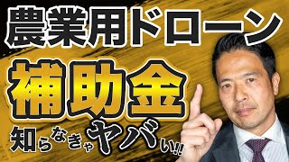 【知らなきゃヤバい】農業用ドローン対象の補助金 [upl. by Llednek]