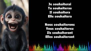 ♫ Japprends le français ♫ Conjugaison I SOUHAITER I Futur Simple [upl. by Hurwitz546]