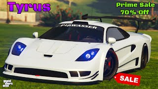 Progen Tyrus Review amp Best Customization  PRIME SALE  GTA Online  McLaren F1 GTR Longtail Saleen [upl. by Sarkaria47]