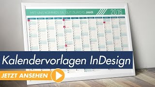 InDesign Tutorial Kalendervorlagen individuell und einfach anpassen [upl. by Yllut]