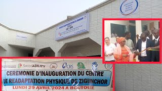 🛑🛑Boutoute Cérémonie dinauguration du centre de Réadaptation physique de Ziguinchor [upl. by Lenehc]