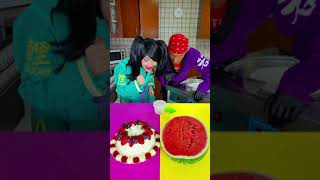 Ice cream challenge Berry cake vs watermelon Shorts [upl. by Froemming779]