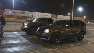 SRT8 vs F250 vs Silverado Duramax [upl. by Adniral]