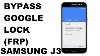 Bypass Google Account Lock FRP on Samsung Galaxy J2 J3 J5  March 2017 [upl. by Laehcimaj966]