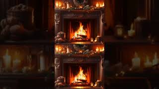 Peaceful Fireplace Crackling  No Music  cozyfireplacecrackling Calm cozy rest ambiance sleep [upl. by Dyrrej]