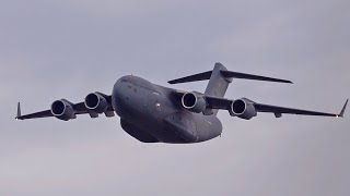 NATO C17A Globemaster III display  Sola Airshow 2024 [upl. by Massingill]