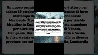 Scuole Chiuse Sabato19 ottobre in 6 regioni per Allerta Meteo allertameteo shorts youtubeitalia [upl. by Pasho701]