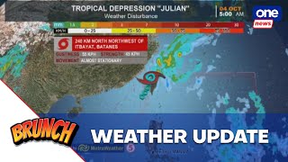 Brunch  ‘Julian’ weakens into tropical depression – Pagasa [upl. by Pitarys]