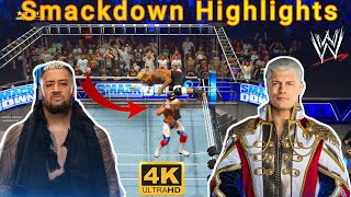 Solo Sikoa vs Cody Rhodes full match  Cody Rhodes vs Solo Sikoa in WWE Smackdown HIGHLIGHTS [upl. by Rutter]