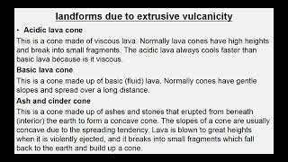 Vulcanicity  Intrusive amp Extrusive Features Resulted From Vulcanicity [upl. by Natfa]