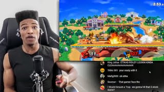 ETIKA PLAYS quotSMASH ULTIMATEquot WITH VIEWERS [upl. by Adelric]