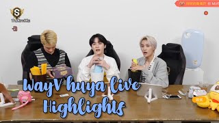 Eng sub WayV Huya Live Highlights 210823 🌹 [upl. by Kcirrad]