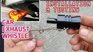 Exhaust Whistle Installation amp Testing How ToToyota HiAce Commuter [upl. by Kokaras392]