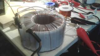 SIMPLE Toroid transformer experiment [upl. by Mencher]