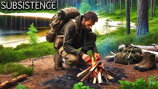 Day 2 Wilderness Survival  Subsistence Gameplay [upl. by Wivina900]