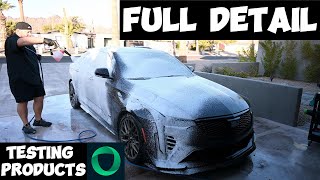 Deep Cleaning A 700 HP Cadillac CTSV  Testing Armour Detail Supply  DIY Detail  Detail Co [upl. by Jolenta]