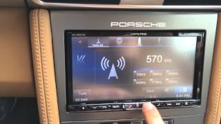 Alpine INEW957HD Car Play Porsche 997 PCM Replacement Over View Demo [upl. by Bogosian940]