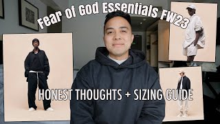 Fear of God Essentials FW23 Sizing Guide  WATCH BEFORE YOU BUY [upl. by Eimmit79]