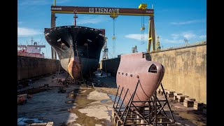 Five Bulbous Bow Replacement Retrofits at Lisnave Shipyard [upl. by Mcclenaghan]