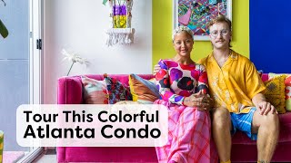 Tour This Bright Colorful Atlanta Condo Packed With Artistic Touches  Home Tours  HGTV Handmade [upl. by Wilhelm541]