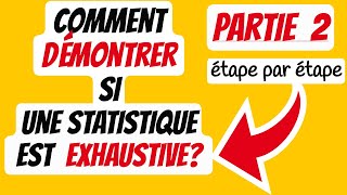 Partie 2  Comment démontrer si une statistique est exhaustive ou pas pour un paramètre donné [upl. by Sherborne]