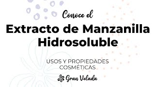 Extracto de Manzanilla Hidrosoluble [upl. by Whitaker]