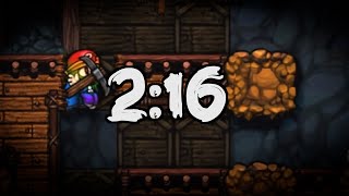 Spelunky No Teleporter Any Speedrun 216 again [upl. by Schlicher]