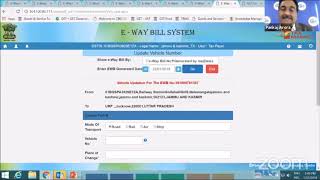 UpDate Transport details PART B in e Waybill Process [upl. by Nyleek421]