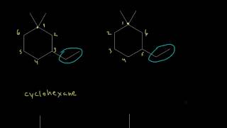 Alkane and cycloalkane nomenclature II  Organic chemistry  Khan Academy [upl. by Ardle]